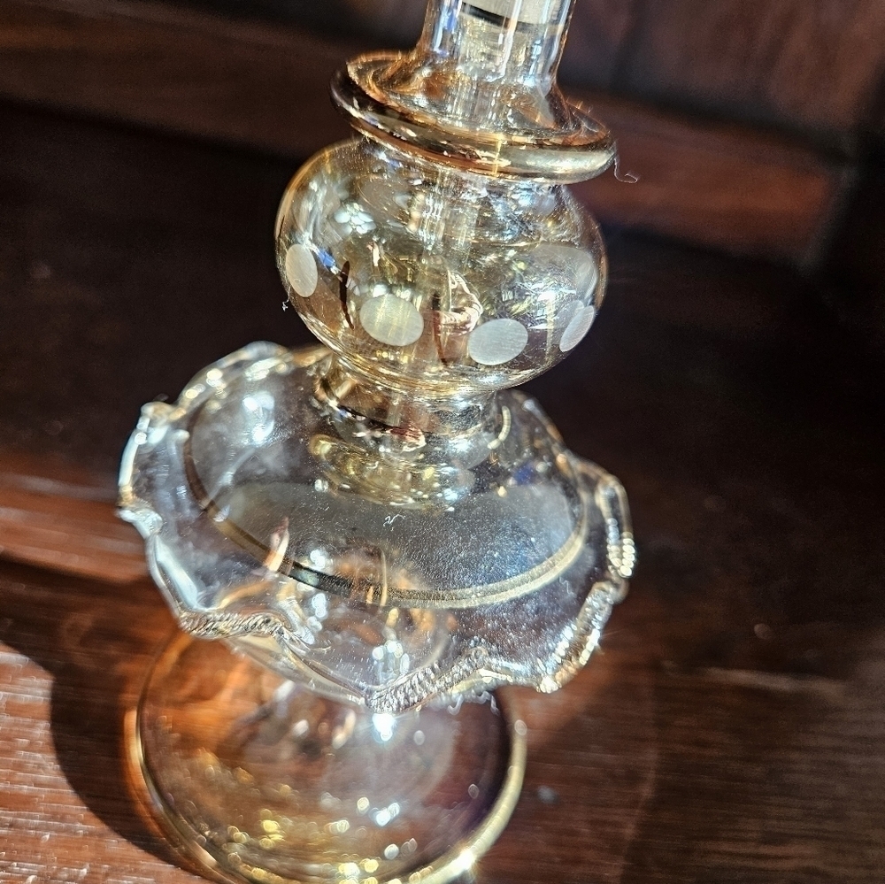 Vintage Egyptian hand blown glass perfume. - Picture 3 of 11